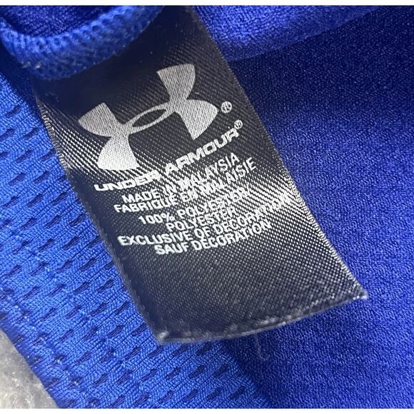Under Armour Blue 1/4 Zip Pullover Men’s 2XL Loose Fit - Picture 5 of 13